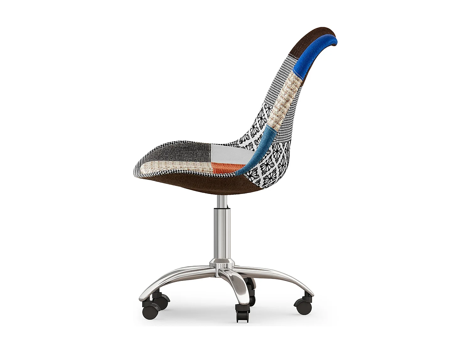 Drehbarer Bürostuhl - Patchwork-Polsterung - Pixi