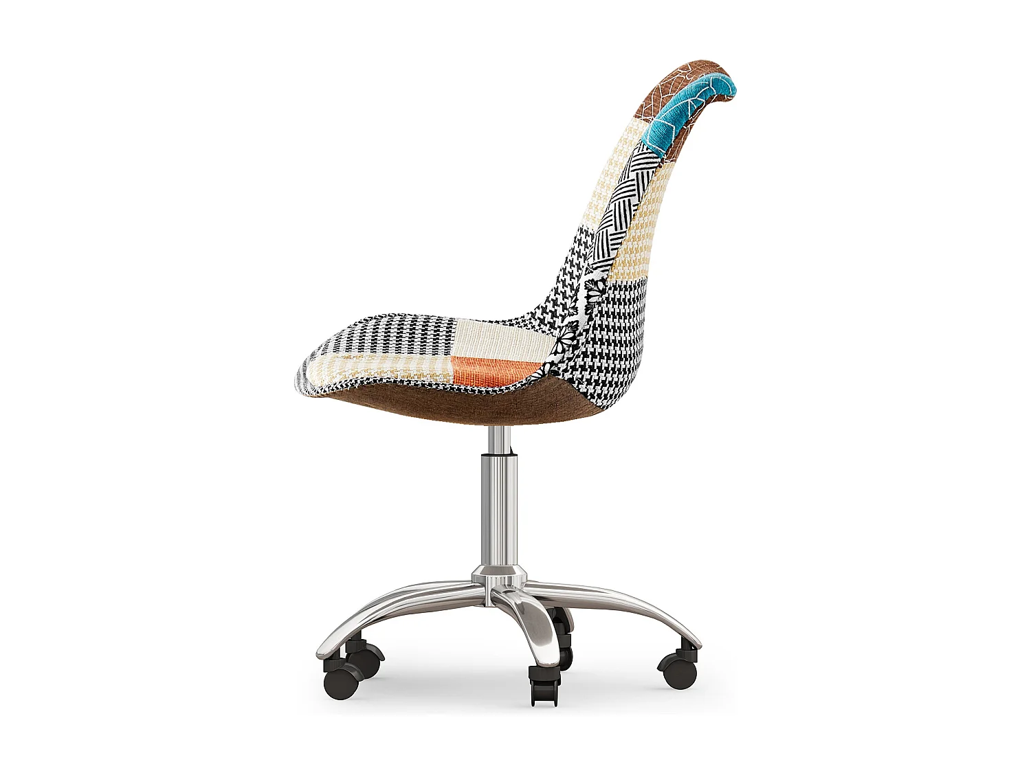 Sedia da Ufficio Girevole - Tappezzeria Patchwork - Patty