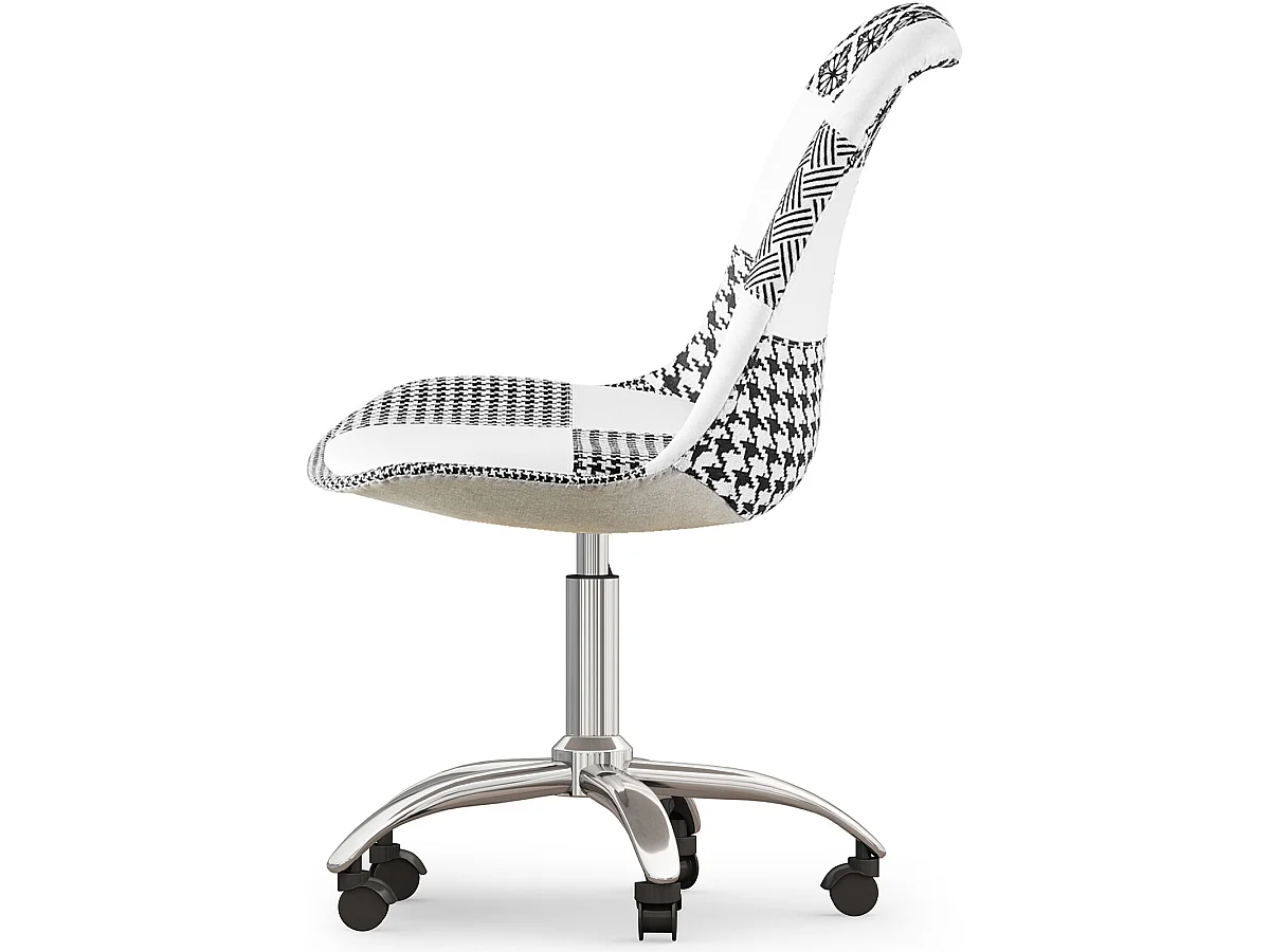 Drehbarer Bürostuhl - Patchwork-Polsterung - Sam