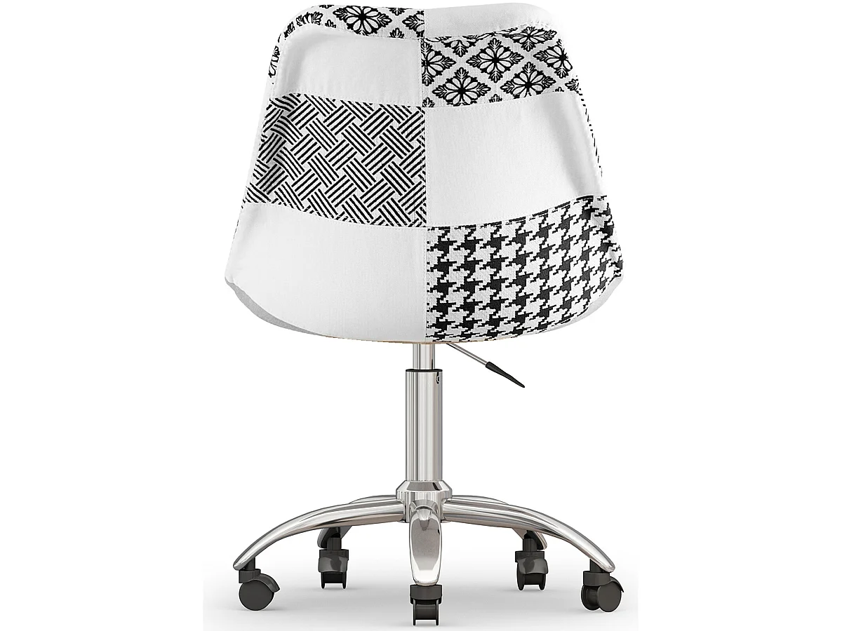 Drehbarer Bürostuhl - Patchwork-Polsterung - Sam
