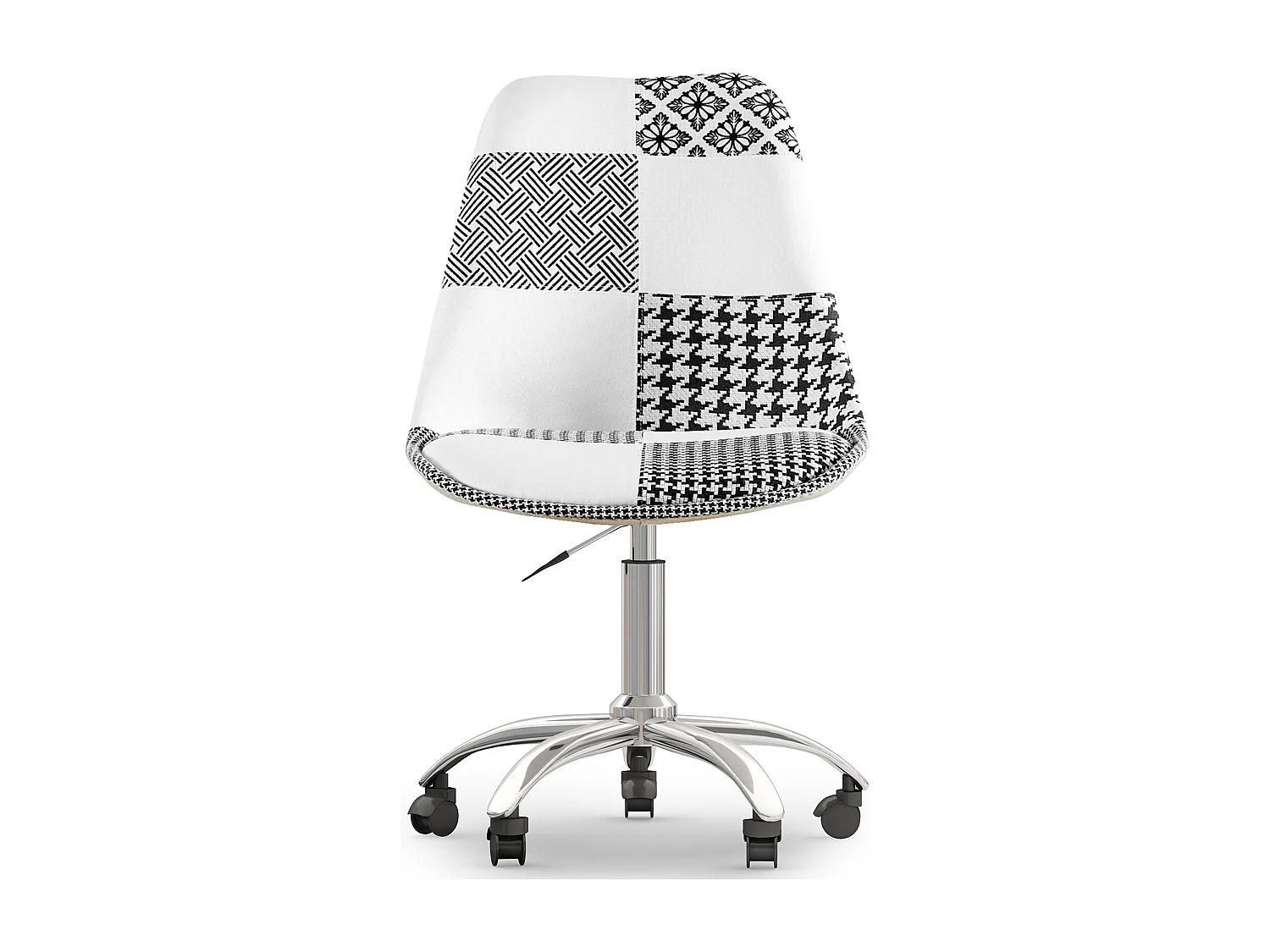 Chaise de Bureau Pivotante - Tissu Patchwork - Sam  Multicolore
