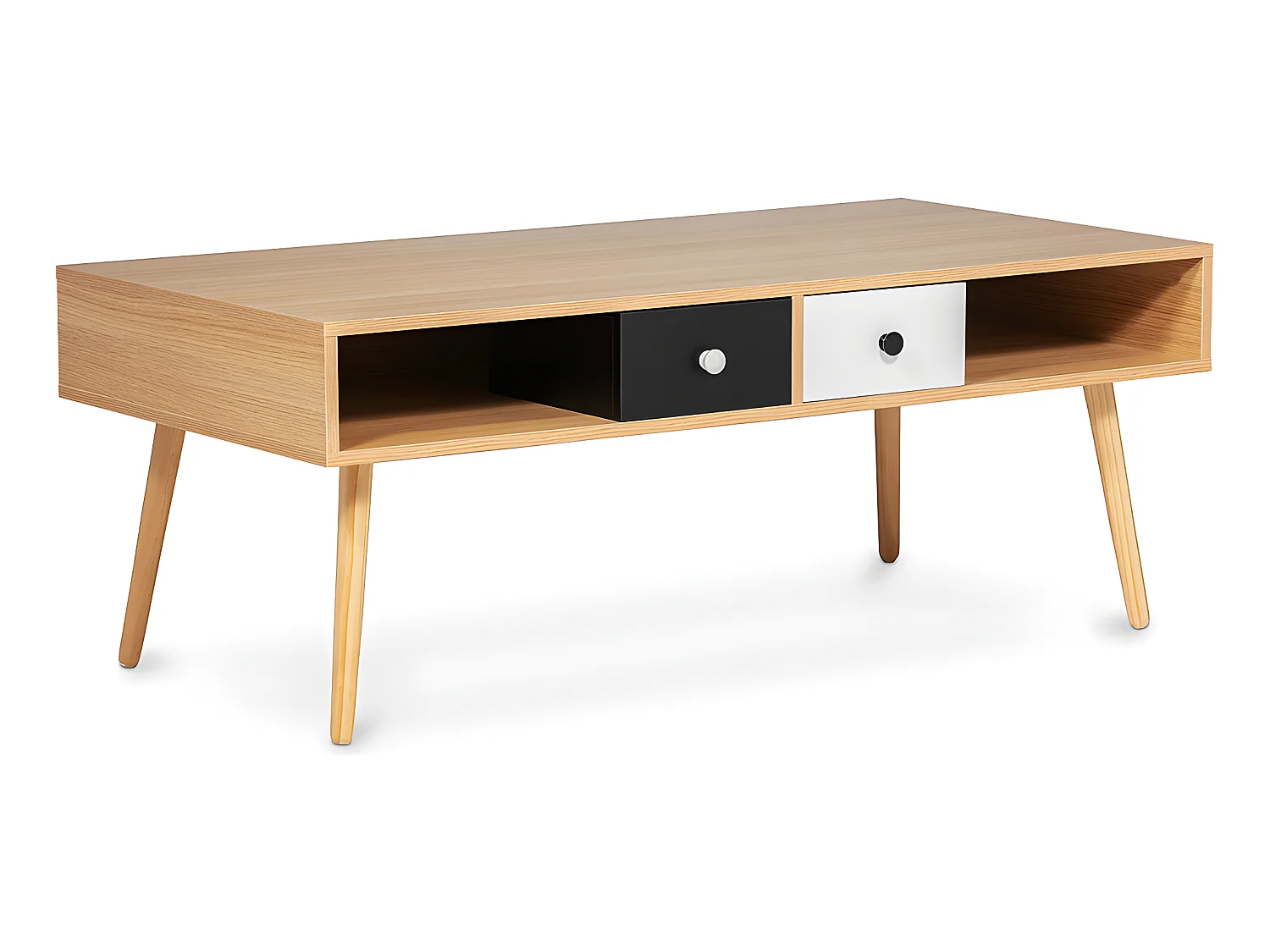 Table basse en bois - Design scandinave - Miua Bois naturel