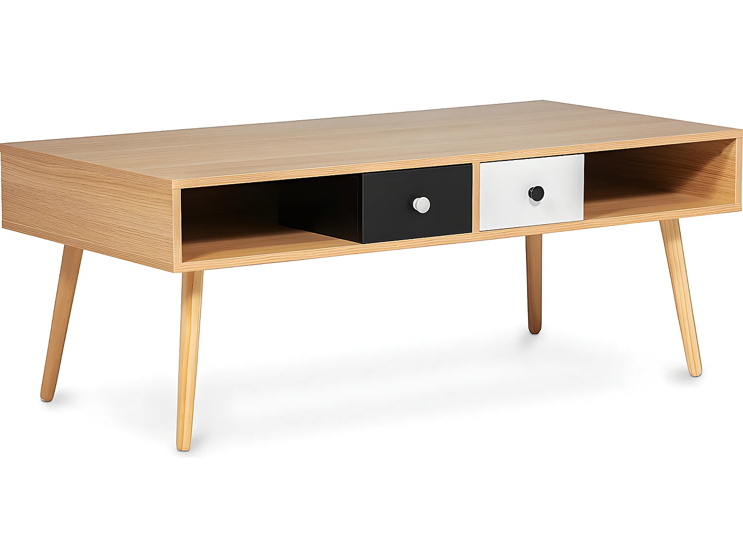 Holz-Couchtisch - Skandinavisches Design - Miua