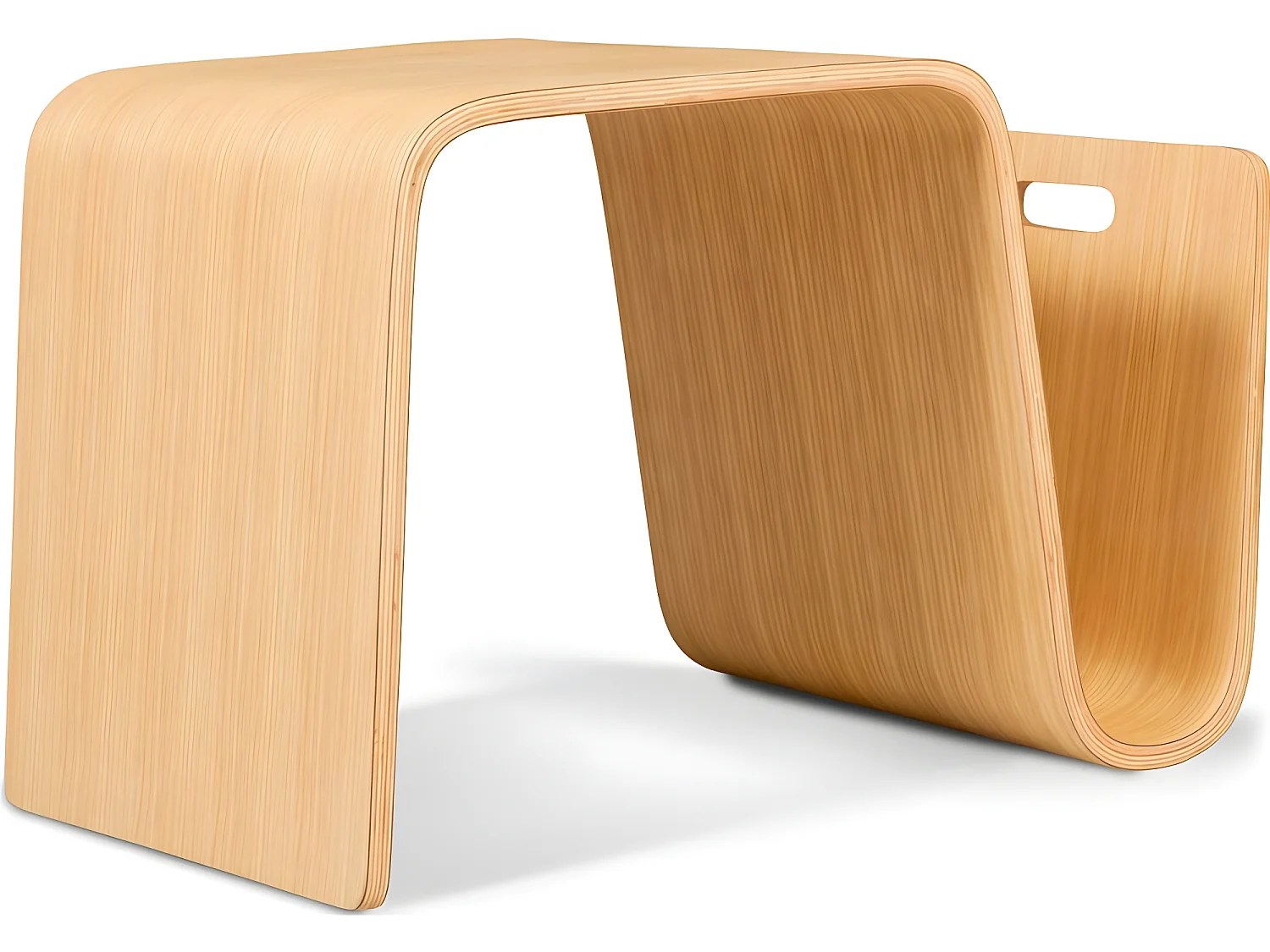 Table d'appoint - Design Porte-revues - Bois - Audrey Bois naturel