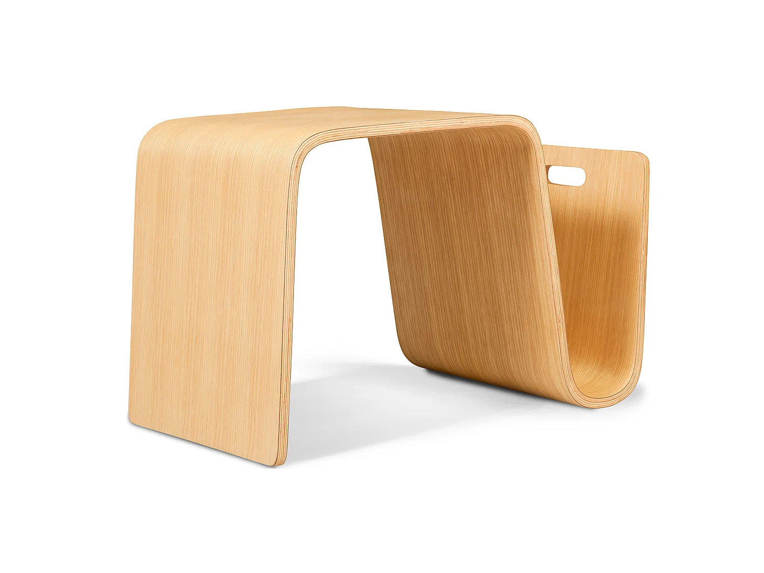 Table d'appoint - Design Porte-revues - Bois - Audrey Bois naturel