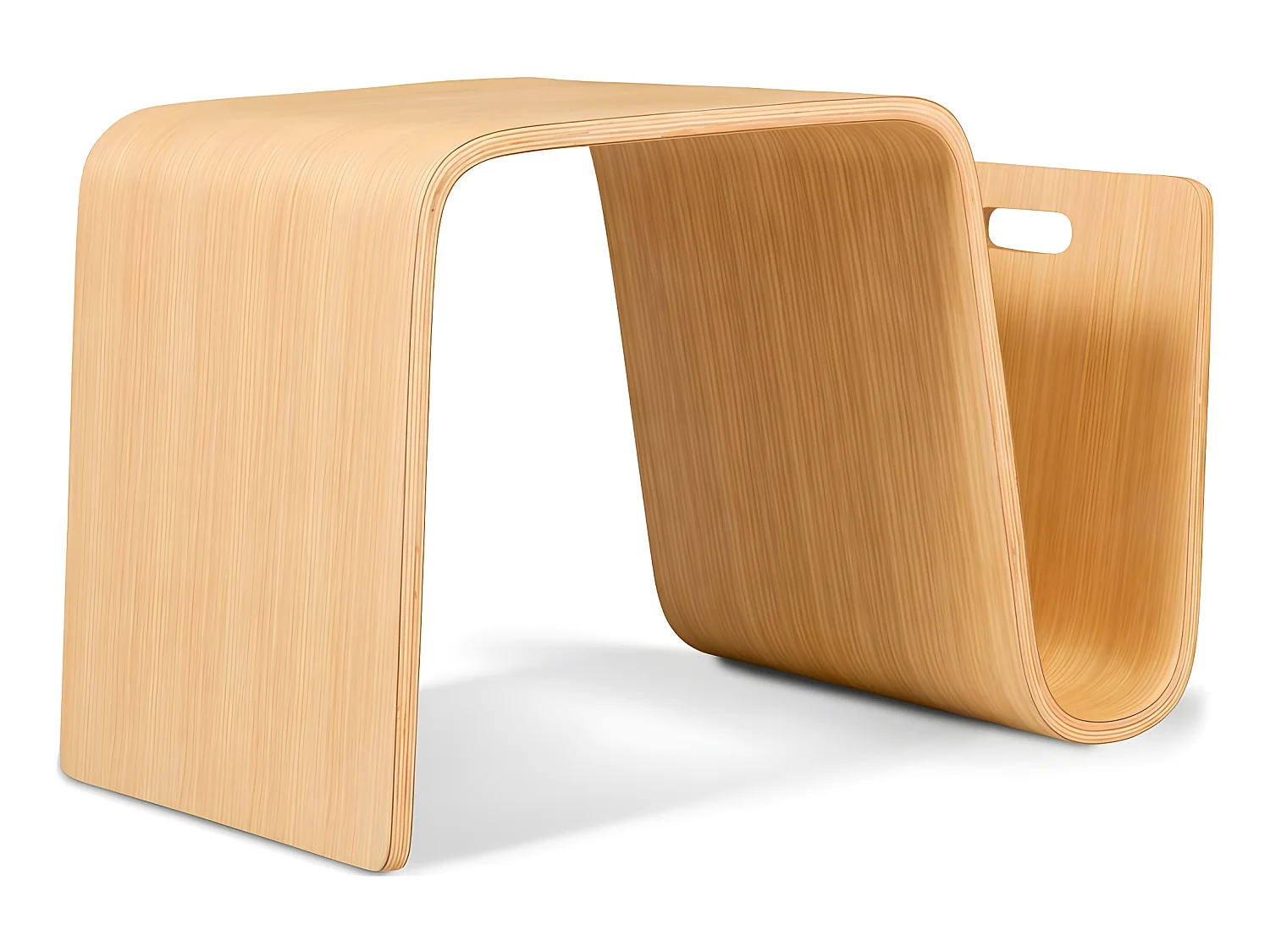 Table d'appoint - Design Porte-revues - Bois - Audrey Bois naturel