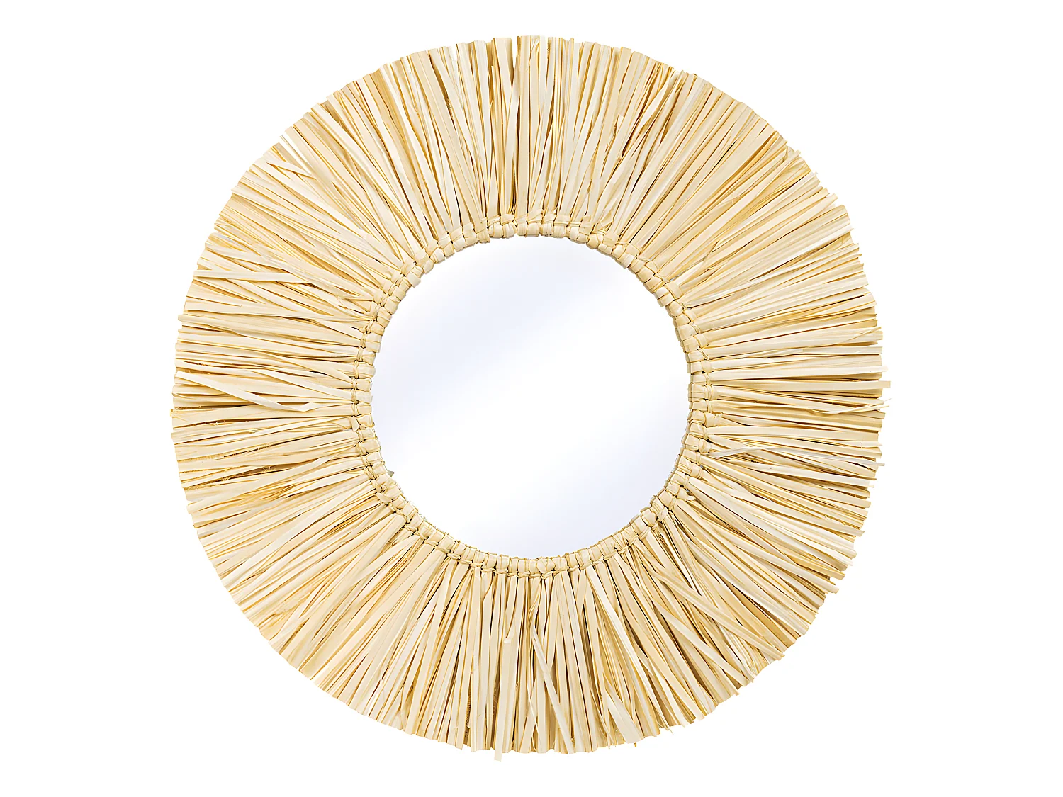 Specchio da Parete - Rotondo Boho Bali (60 cm) - Grel