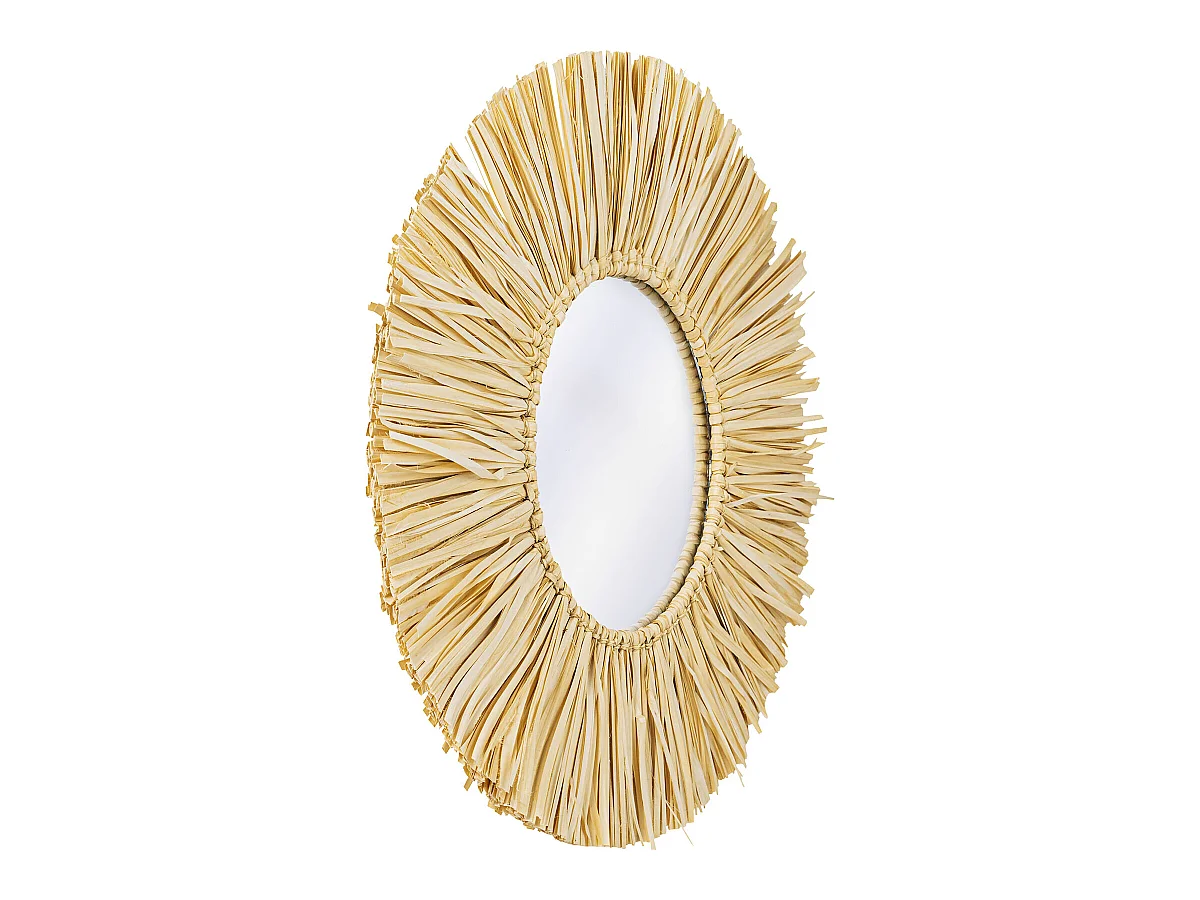 Specchio da Parete - Rotondo Boho Bali (60 cm) - Grel