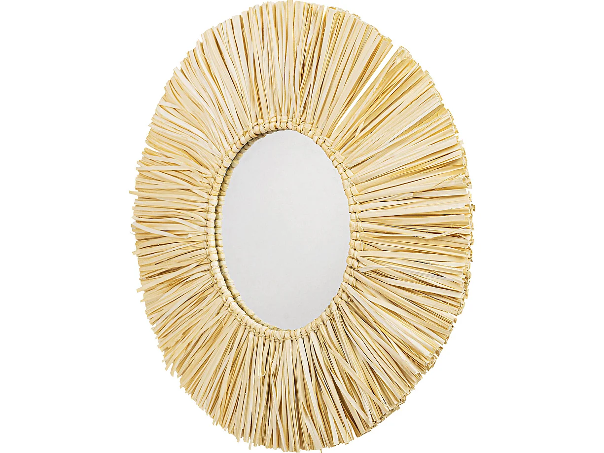 Specchio da Parete - Rotondo Boho Bali (60 cm) - Grel