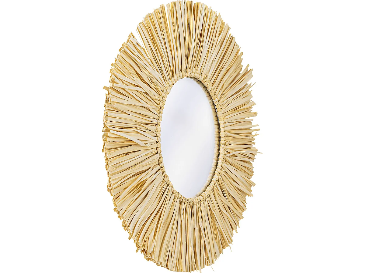 Specchio da Parete - Rotondo Boho Bali (60 cm) - Grel