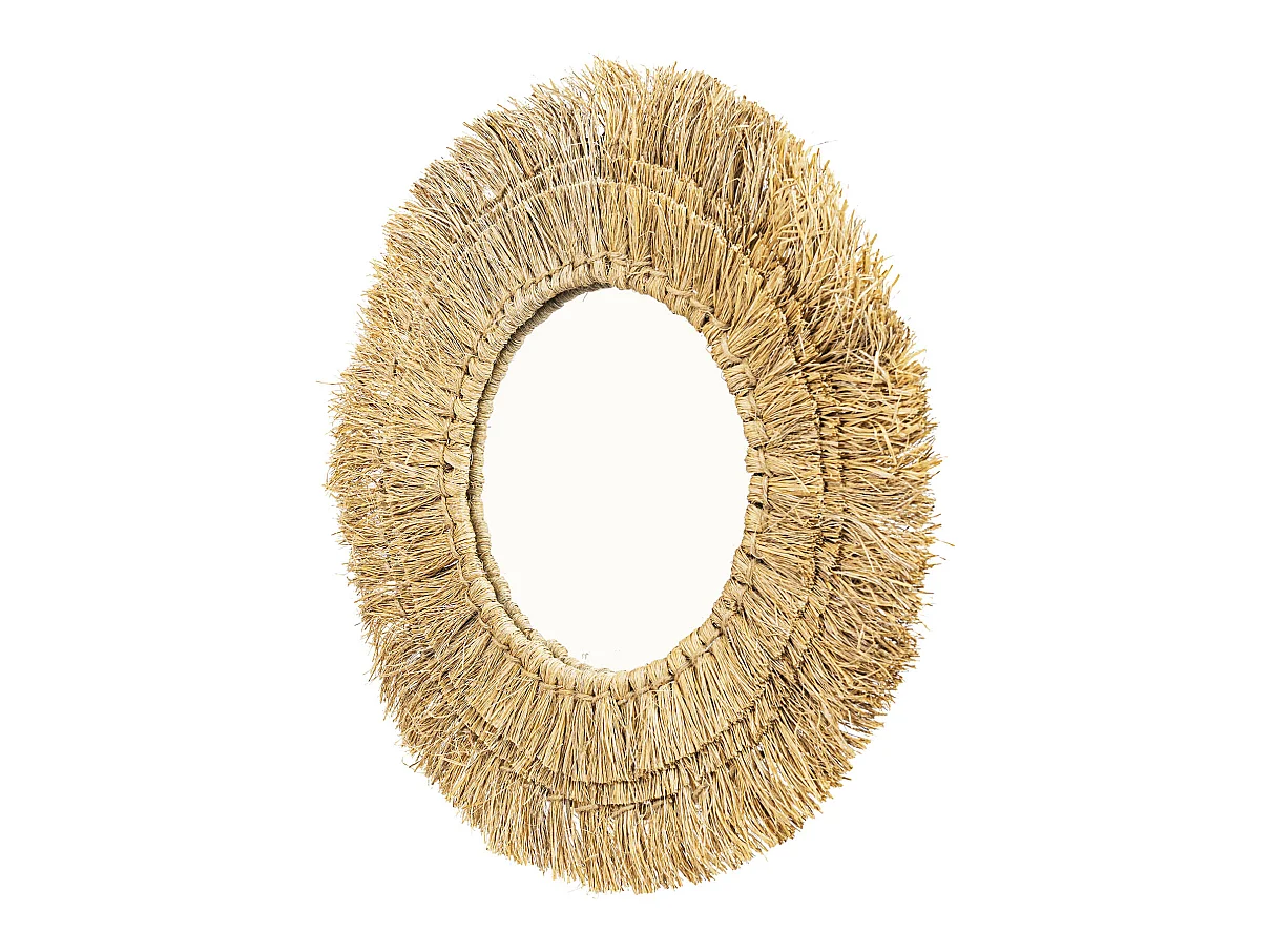 Specchio da Parete - Rotondo Boho Bali (60 cm) - Ais