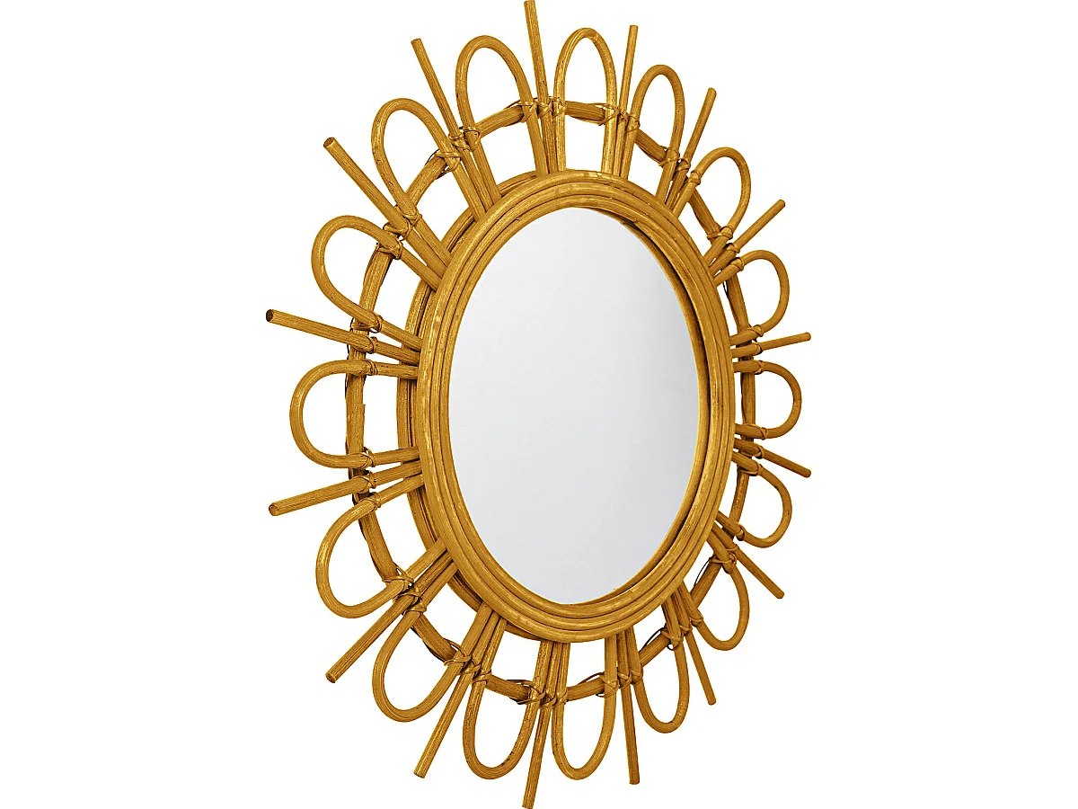 Specchio da Parete - Rotondo Boho Bali (60 cm) - Miu