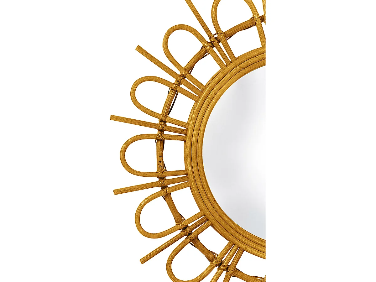 Specchio da Parete - Rotondo Boho Bali (60 cm) - Miu