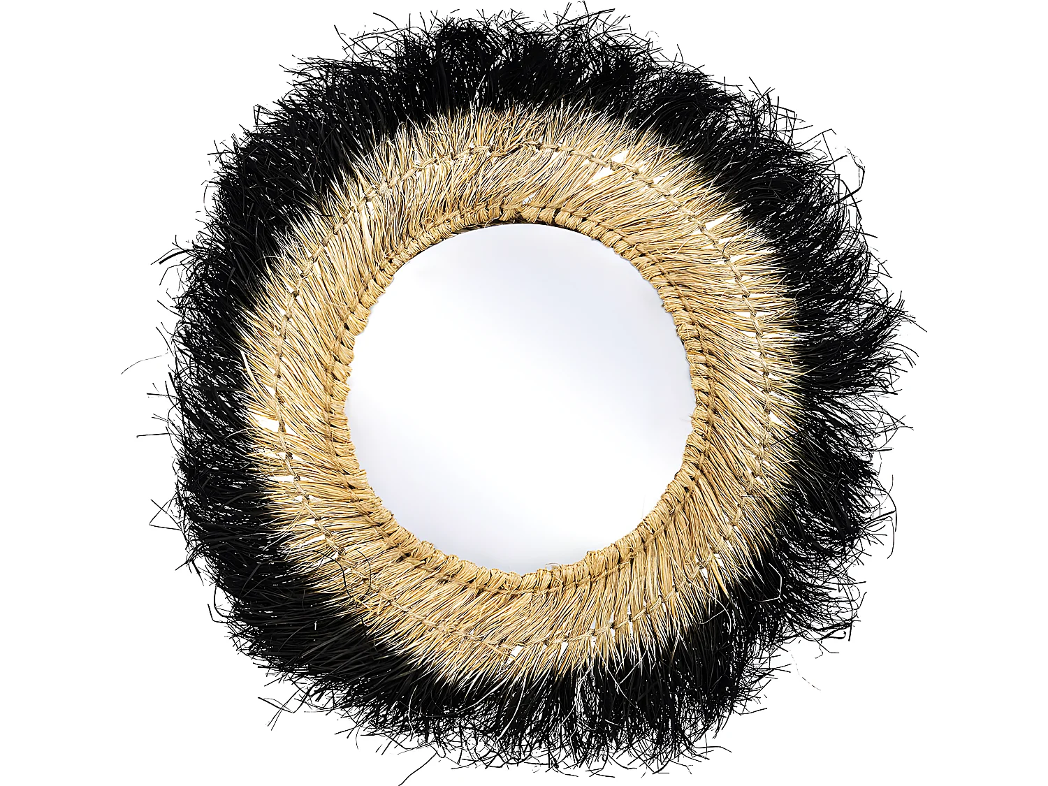 Specchio da Parete - Rotondo Boho Bali (60 cm) - Bioe