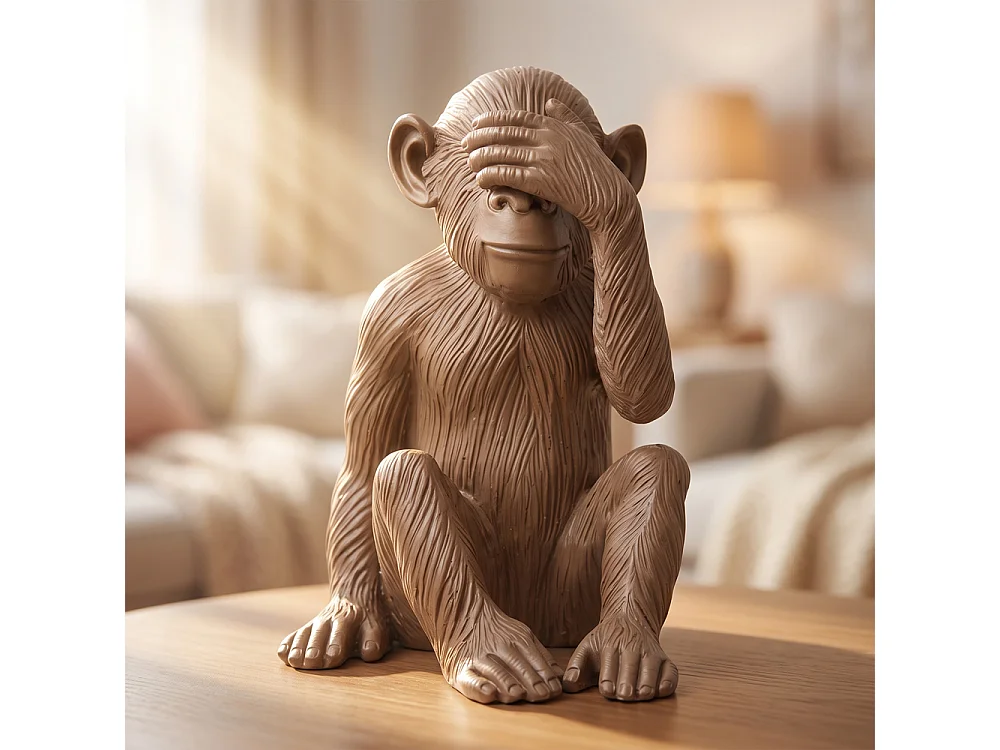 Figura Decorativa de Diseño - Mono Ciego- Sapiens