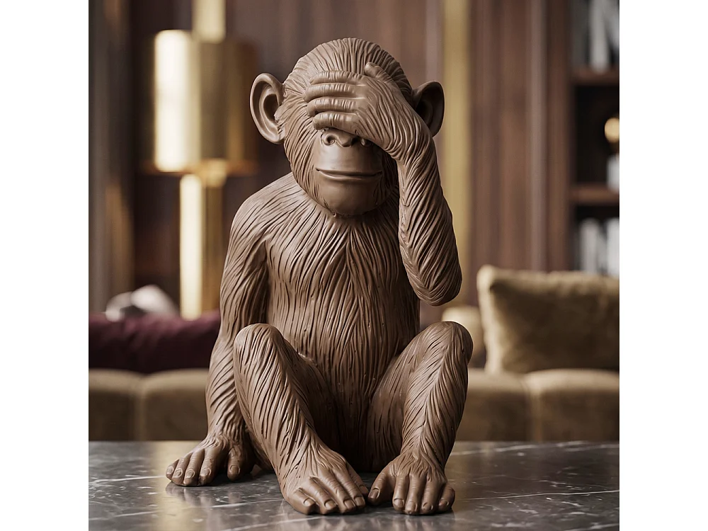 Figura Decorativa de Diseño - Mono Ciego- Sapiens