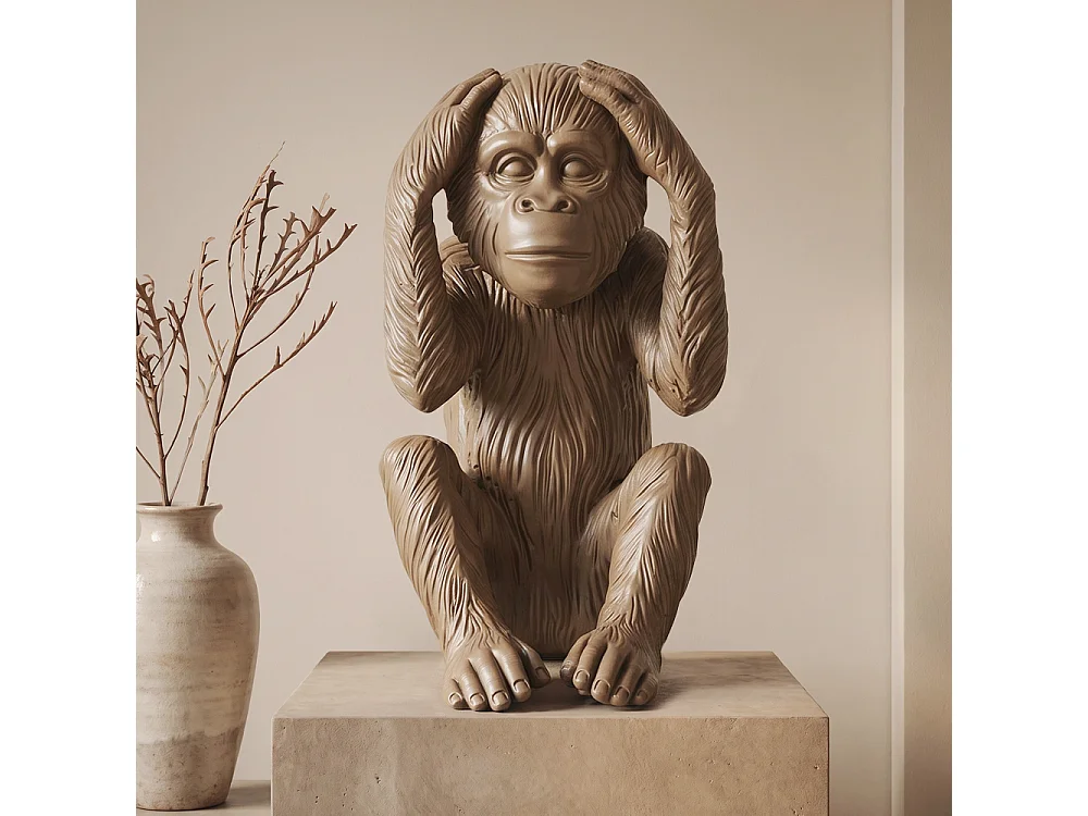 Figura Decorativa de Diseño - Mono Sordo - Sapiens