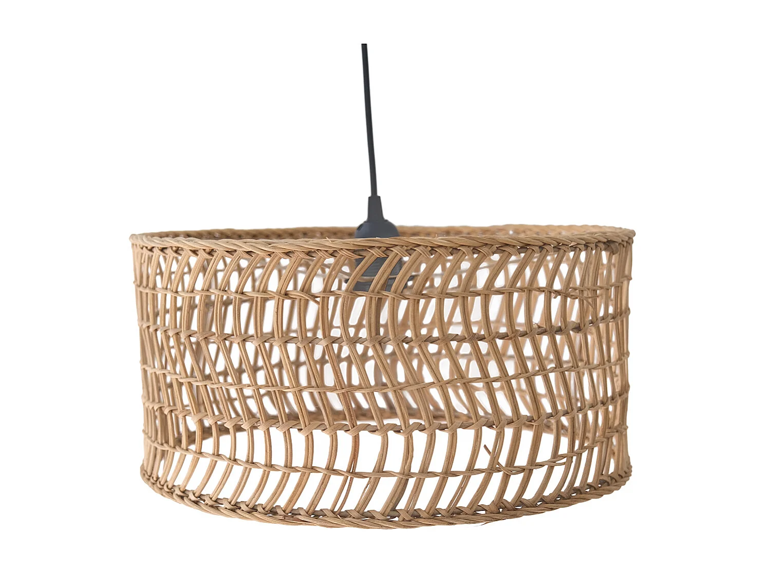 Rattan-Deckenlampe - Boho-Bali-Design-Pendelleuchte - Beri