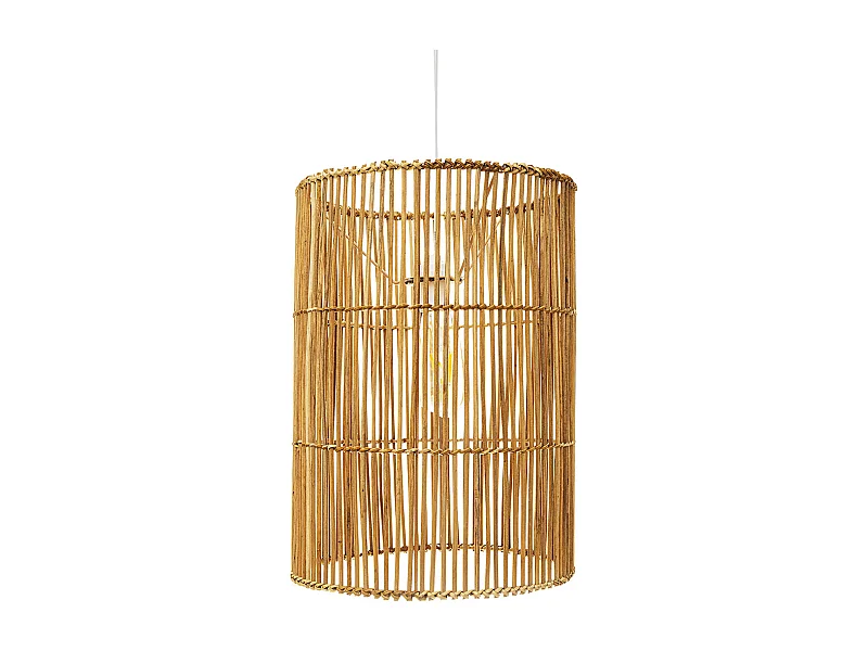 Lampada da soffitto in rattan - Lampada a sospensione di stile Boho Bali - An