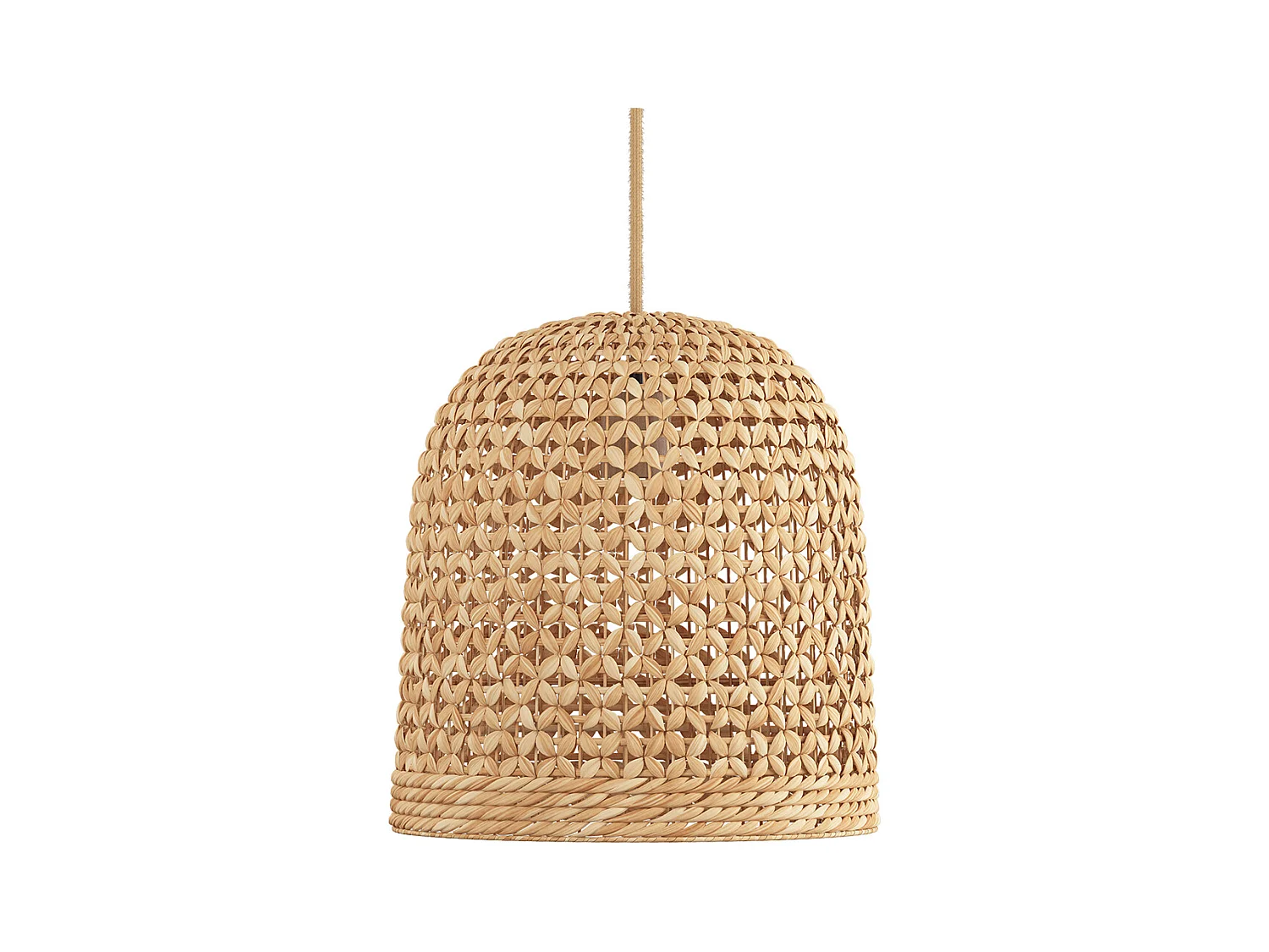 Suspension en rotin - Lampe suspendue design boho Bali - 30cm- Rava Naturel