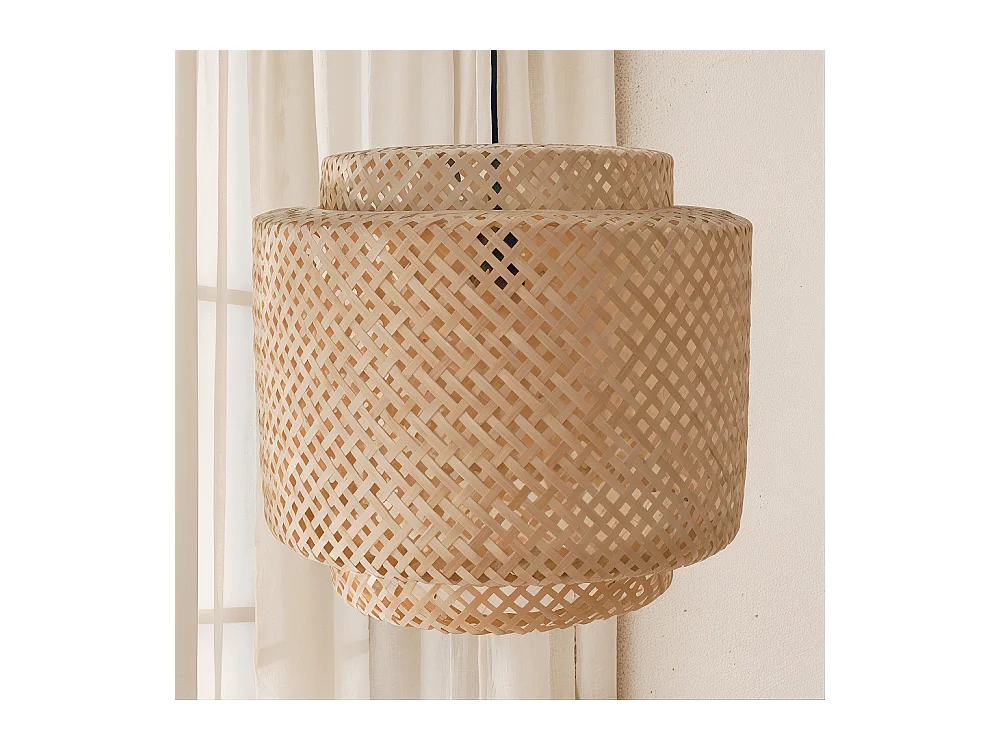 Deckenlampe aus Bambus - Boho-Bali-Design-Pendelleuchte - Hya