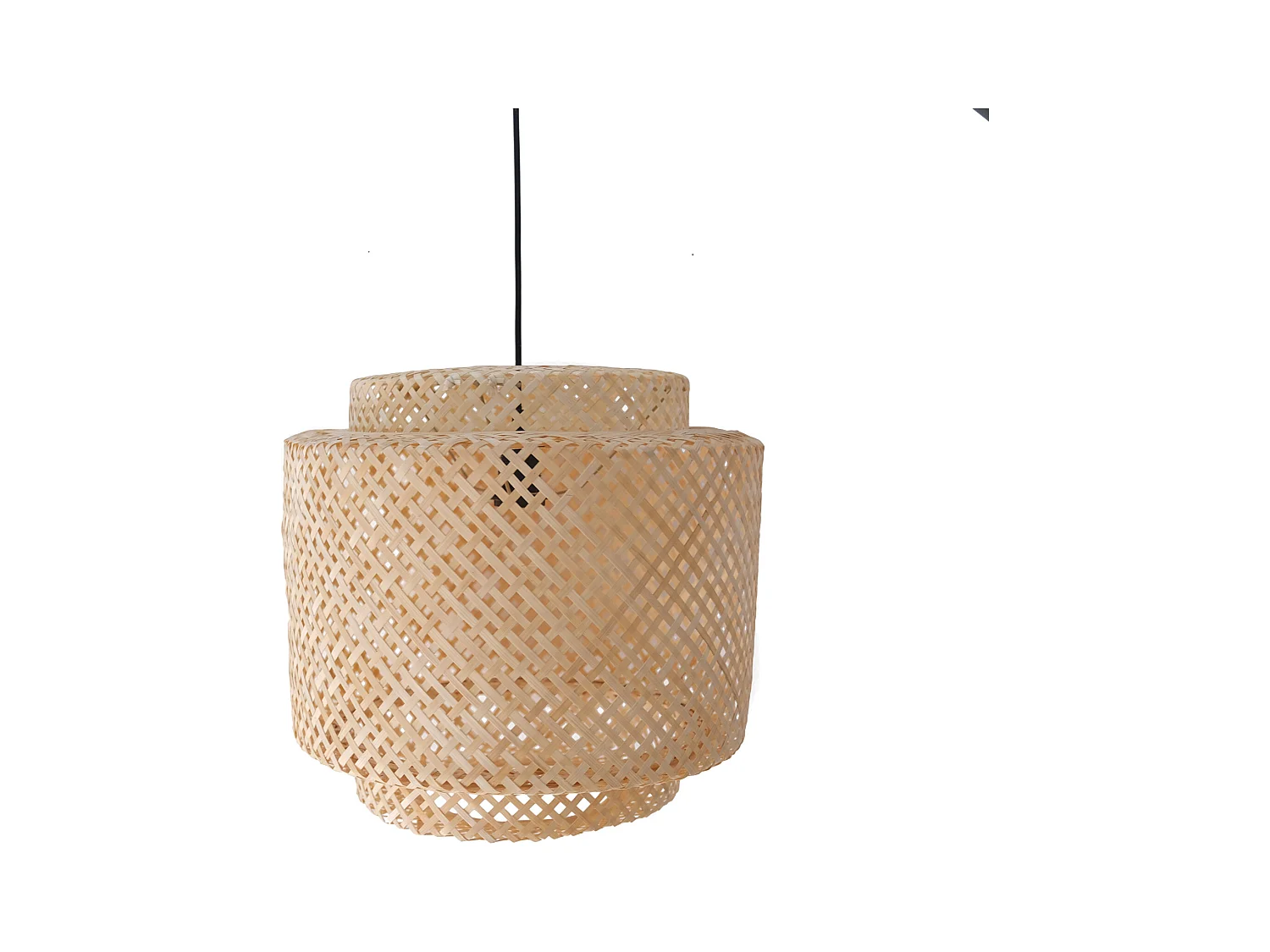 Deckenlampe aus Bambus - Boho-Bali-Design-Pendelleuchte - Hya