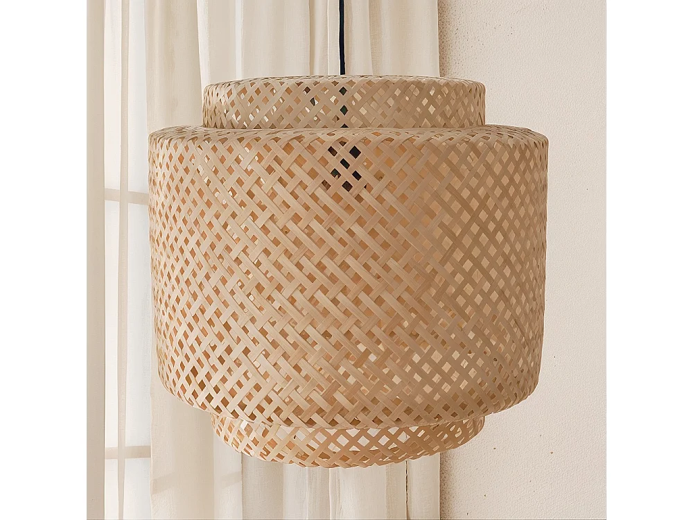 Lámpara de Techo de  Bambú - Lámpara Colgante Diseño Boho Bali- Hya