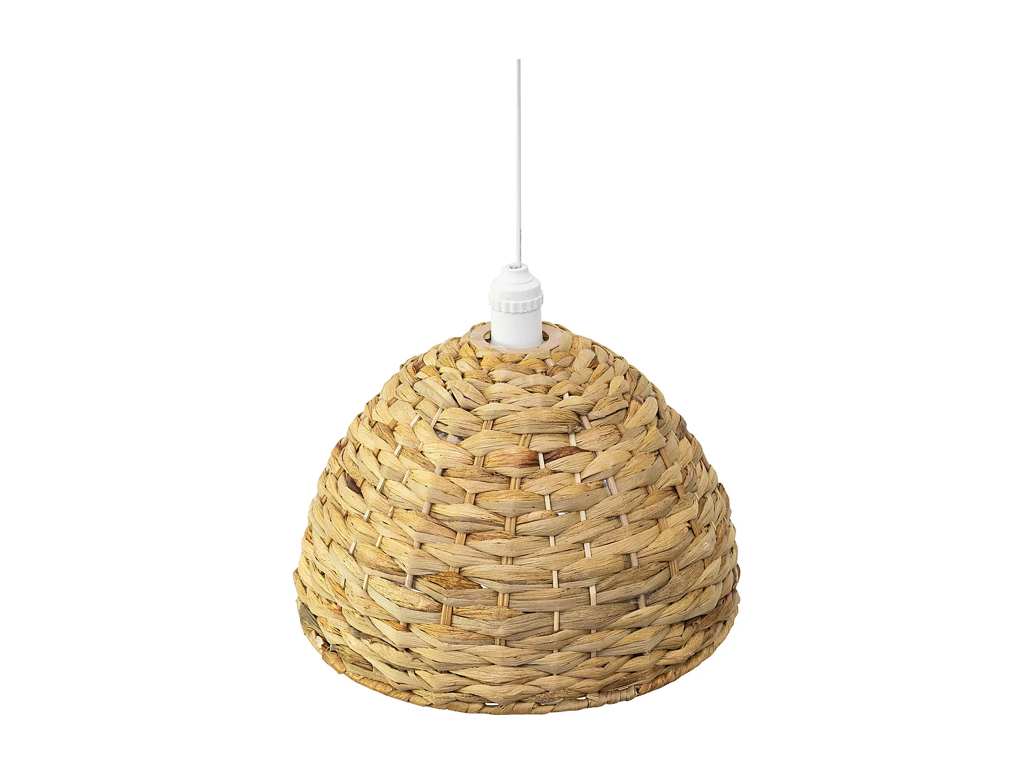 Lustre de plafond en herbe de mer - Suspension de style Boho Bali - Ngu Bois naturel