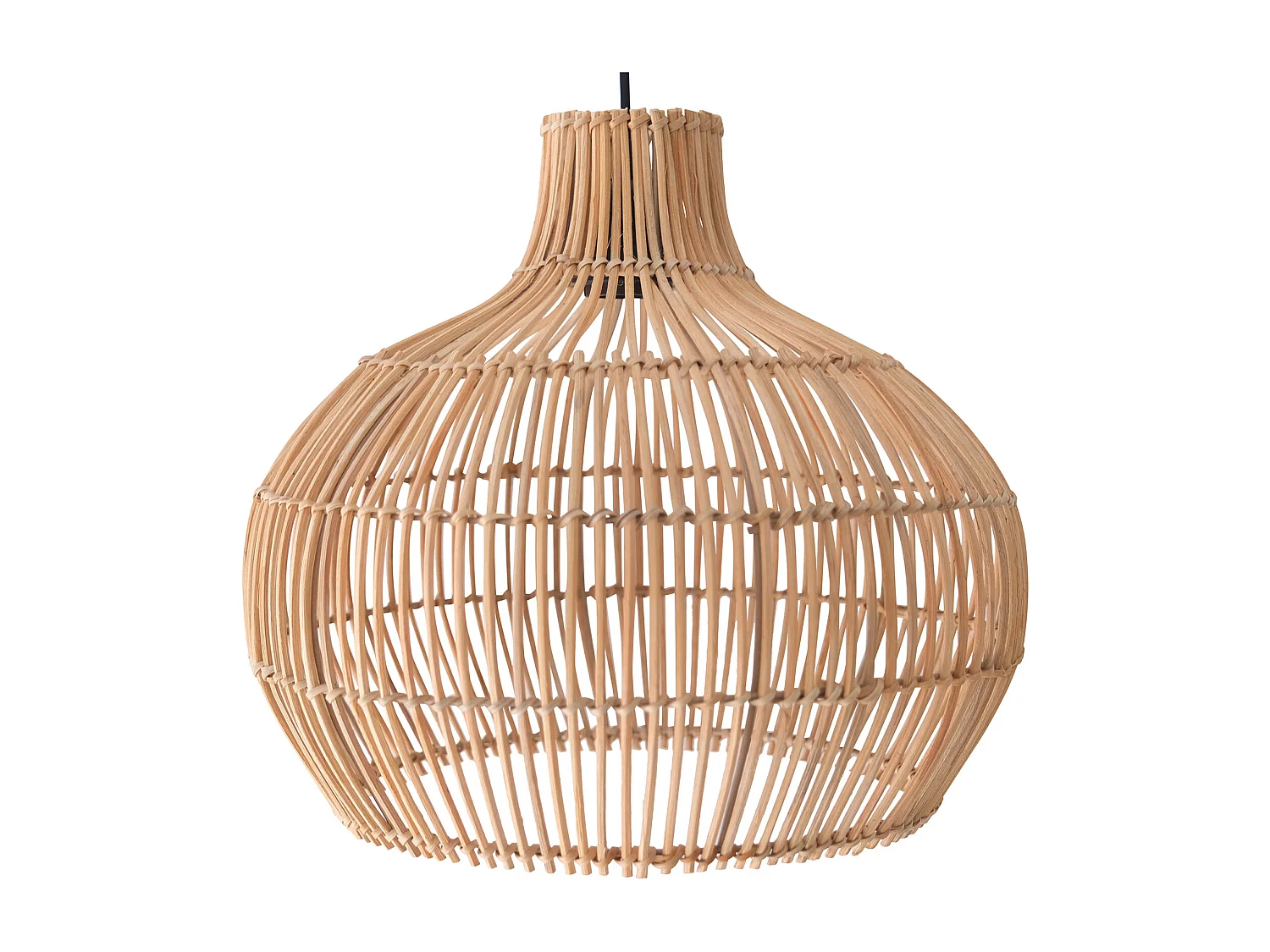 Lampe de plafond en rotin - Lampe suspendue au stile Boho Bali - Elan Naturel