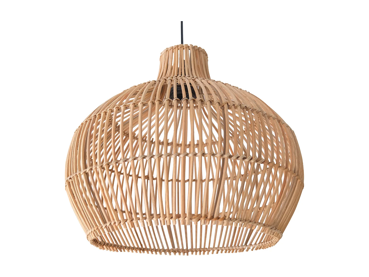 Lampe de plafond en rotin - Lampe suspendue au stile Boho Bali - Elan Naturel
