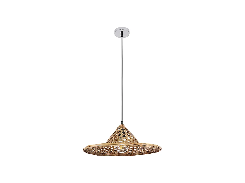 Bambus-Deckenlampe - Hängeleuchte im Boho-Bali-Design - Flora