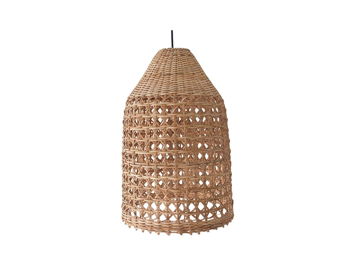 Lampe de plafond en rotin - Lampe suspendue de stile Boho Bali - Fai Naturel