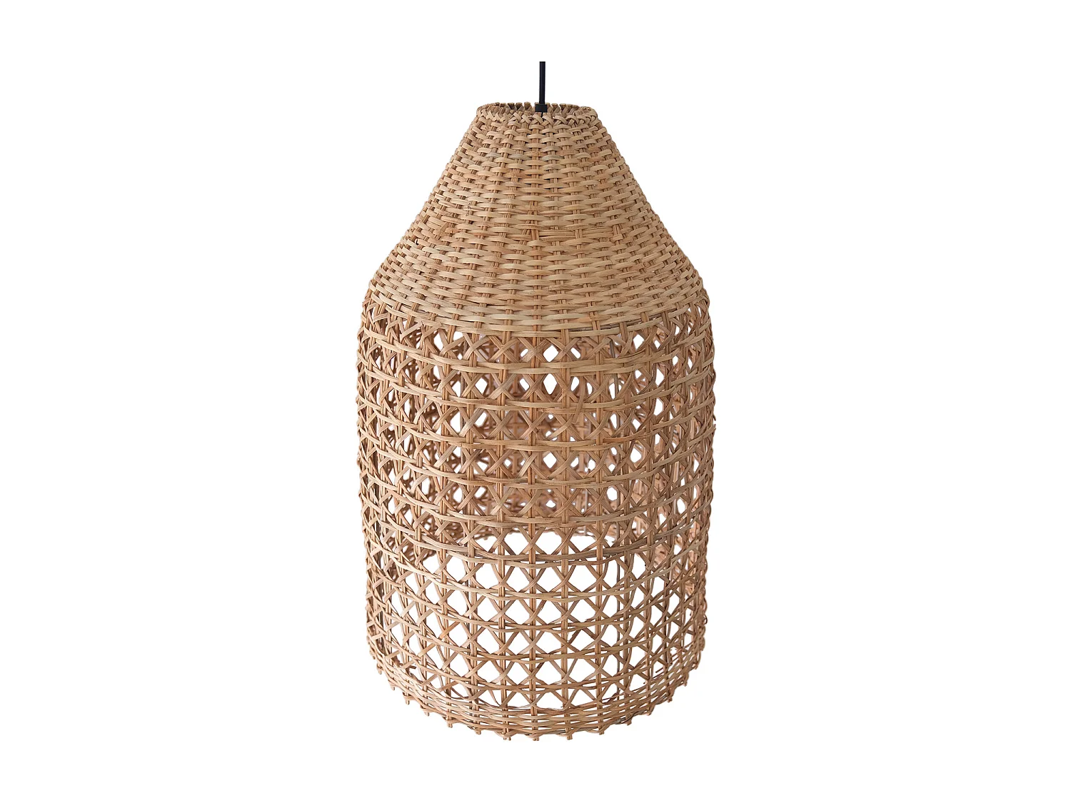 Lampada a soffitto in rattan - Lampada a sospensione in stile Boho Bali - Fai