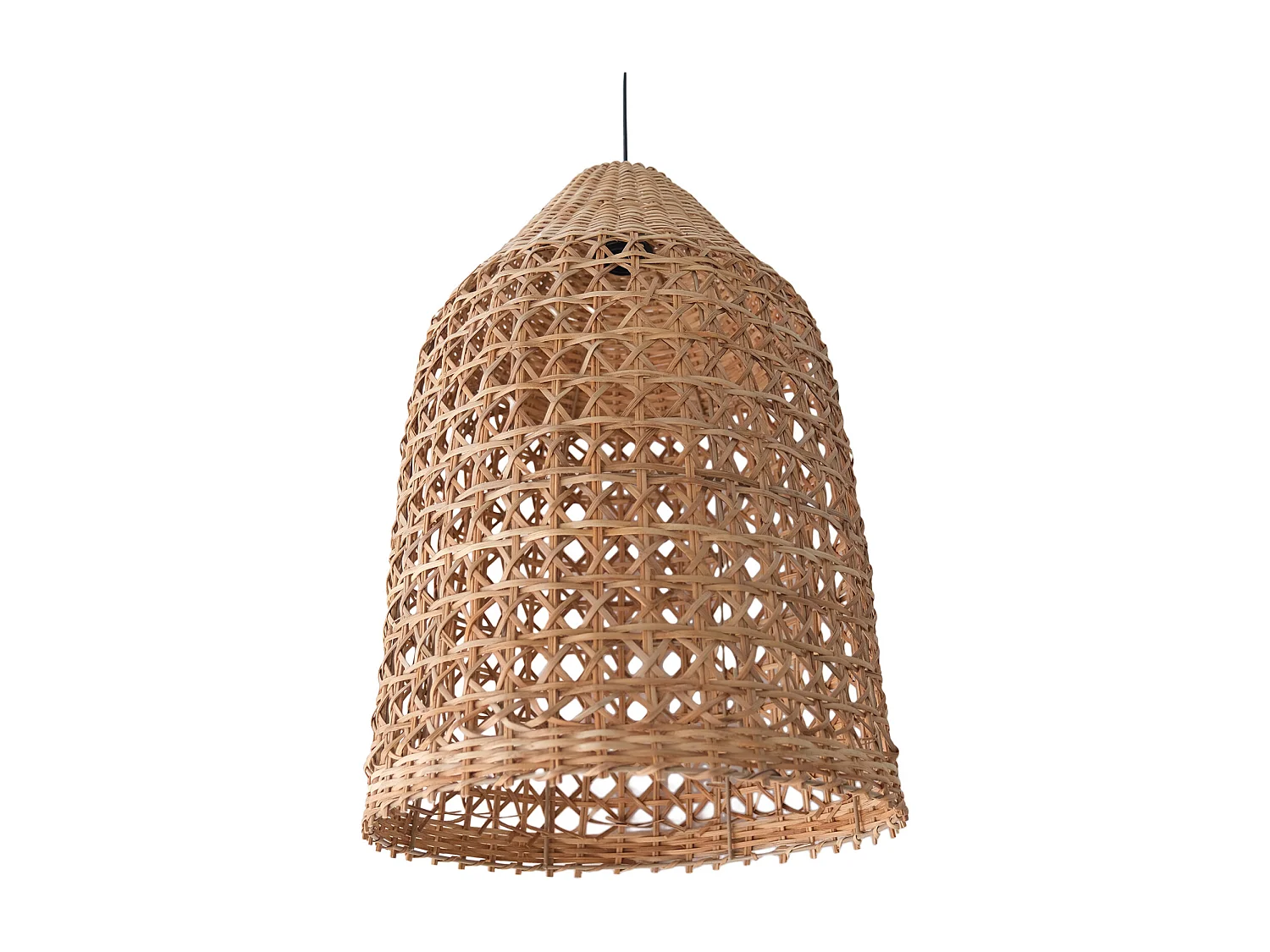 Lampada a soffitto in rattan - Lampada a sospensione in stile Boho Bali - Fai