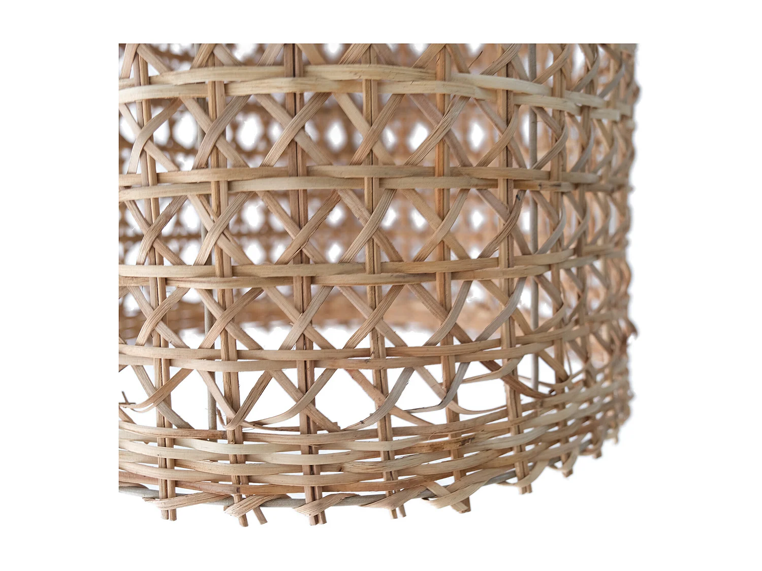 Lampada a soffitto in rattan - Lampada a sospensione in stile Boho Bali - Fai