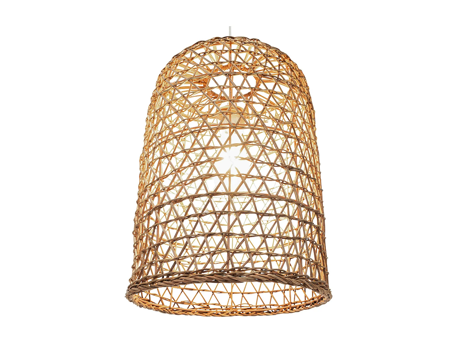 Rattan-Deckenlampe - Boho-Bali-Design-Pendelleuchte - Lian