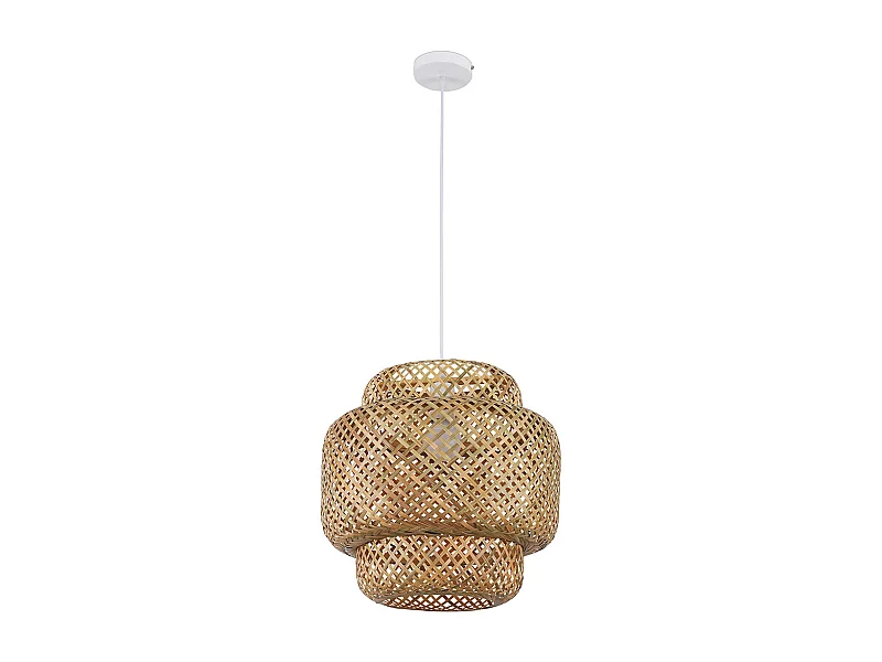 Bambus-Deckenlampe - Boho-Bali-Design-Pendelleuchte - Kamon