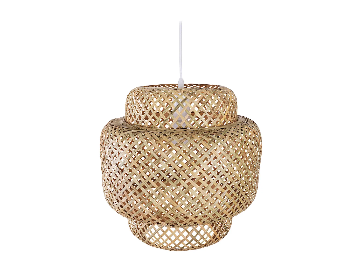 Lampada a Soffitto in Bambù - Lampada a Sospensione in stile Boho Bali - Kamon