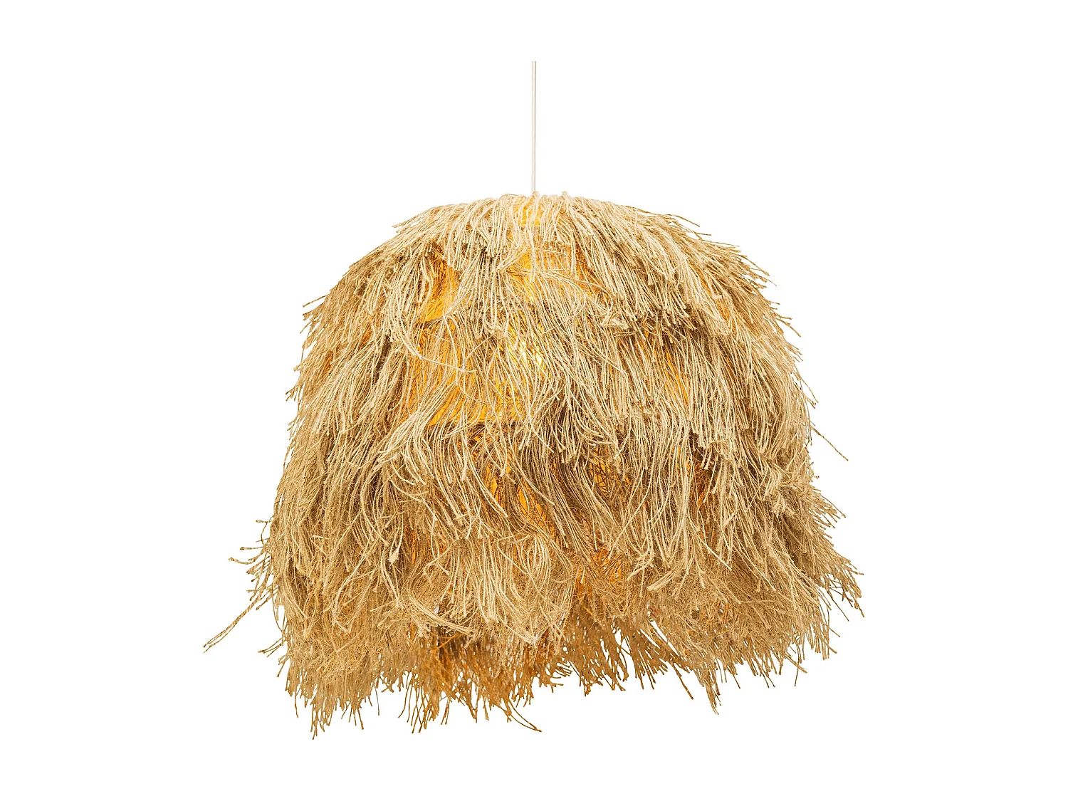 Jute-Deckenlampe - Boho-Bali-Design-Hängelampe - Lien