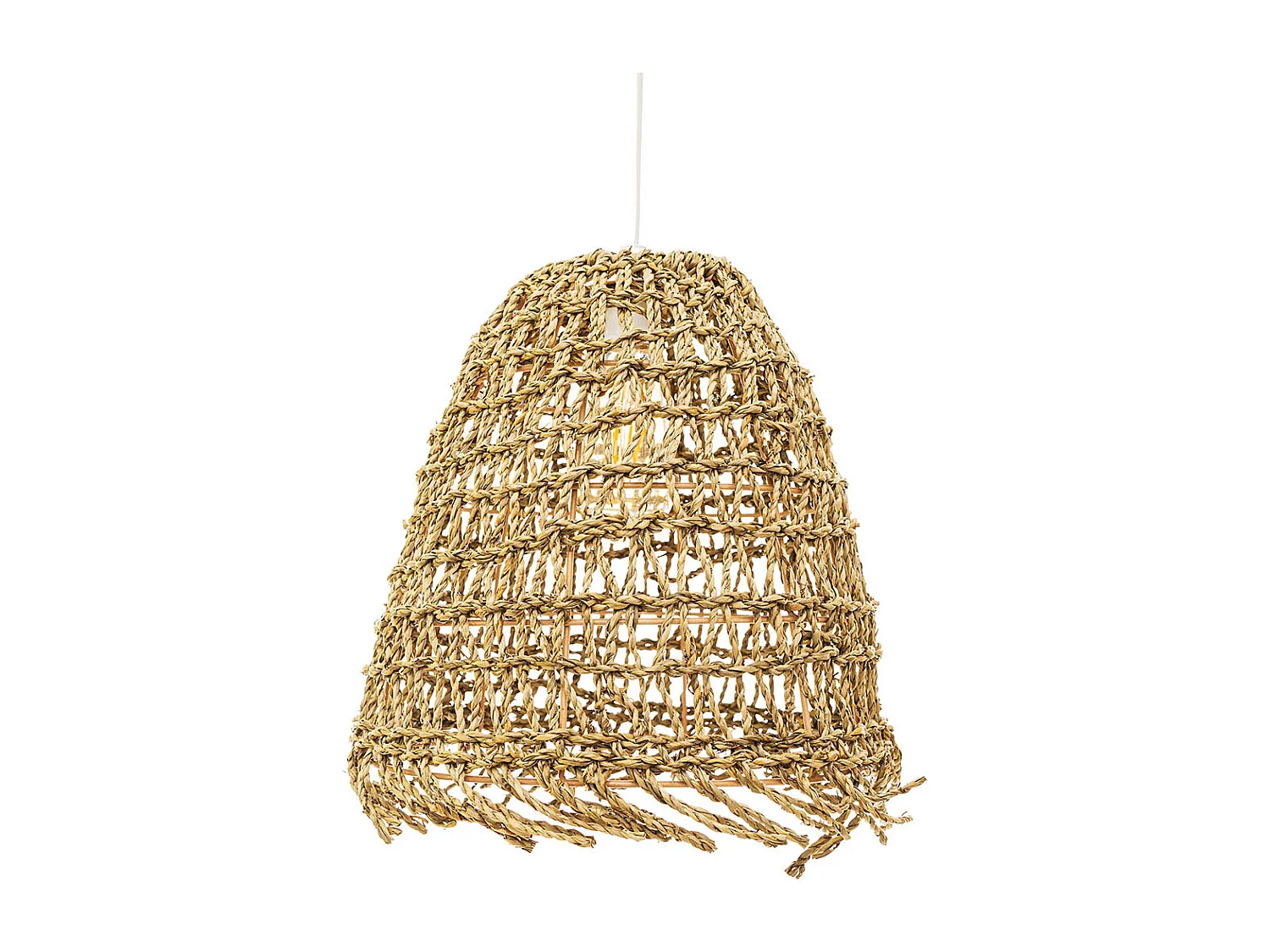 Rattan-Deckenlampe - Boho-Bali-Design-Pendelleuchte - Linei