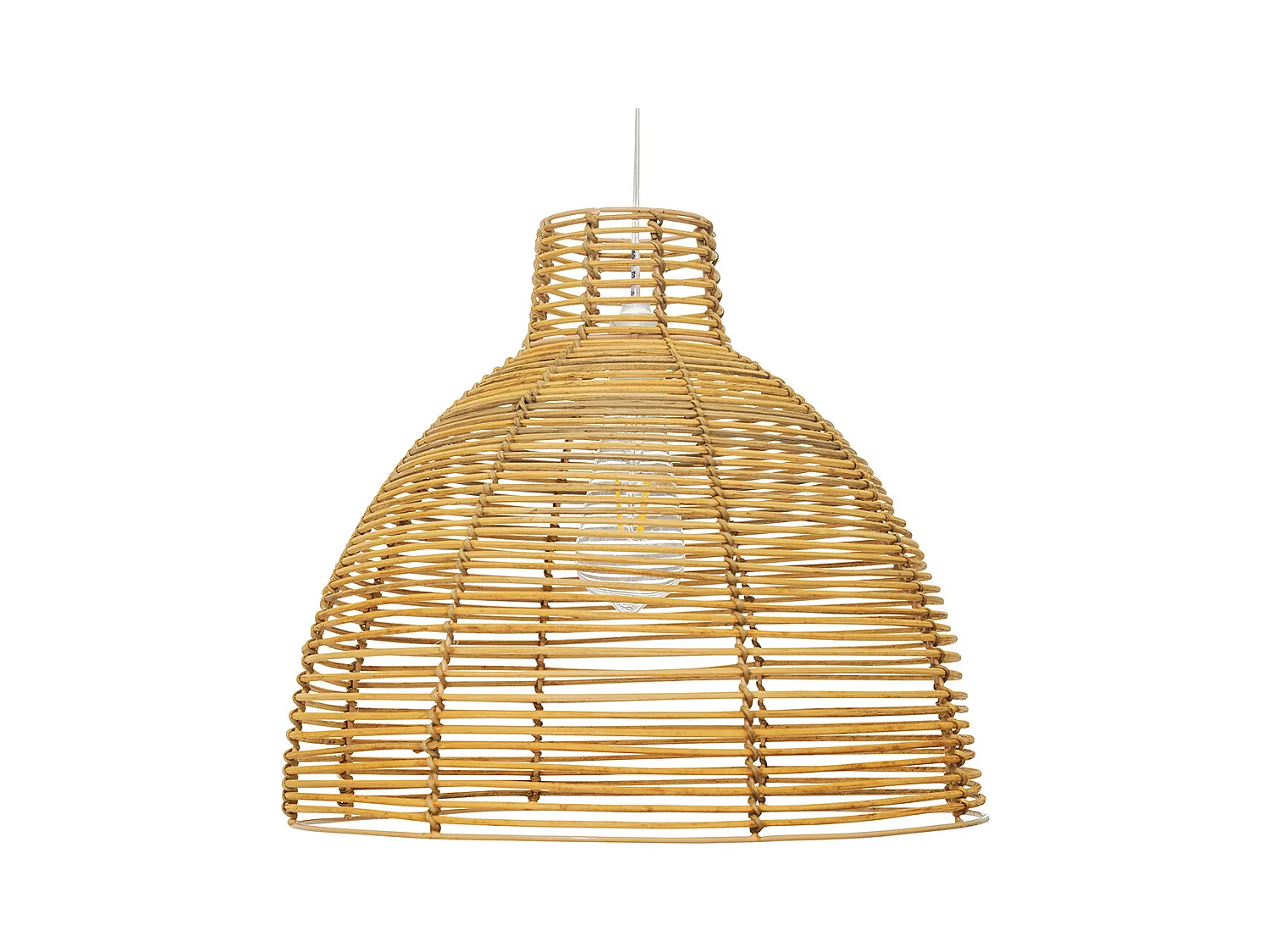 Rattan-Deckenlampe - Pendelleuchte im Boho-Bali-Design - Can