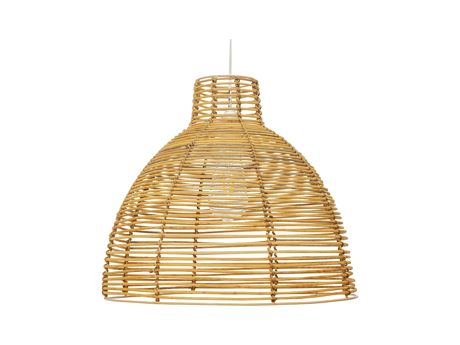Rattan-Deckenlampe - Pendelleuchte im Boho-Bali-Design - Can