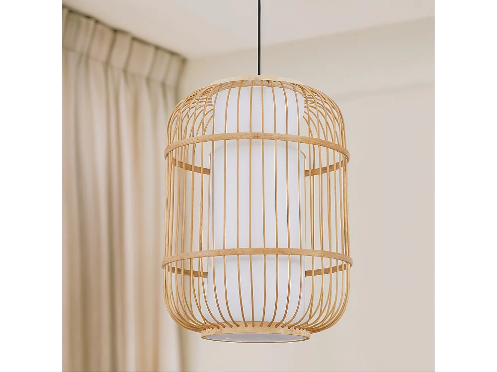 Bambus-Deckenlampe - Boho-Bali-Design-Pendelleuchte - Mane