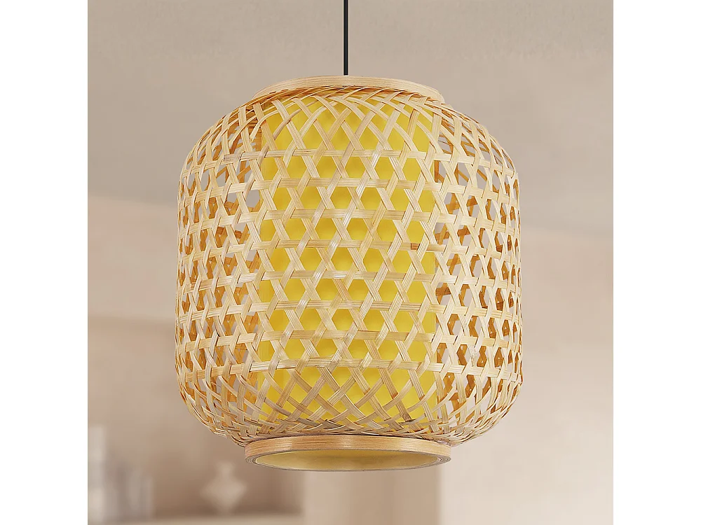 Lampada da soffitto in bambù - Lampada a sospensione in stile Boho Bali - Ubon