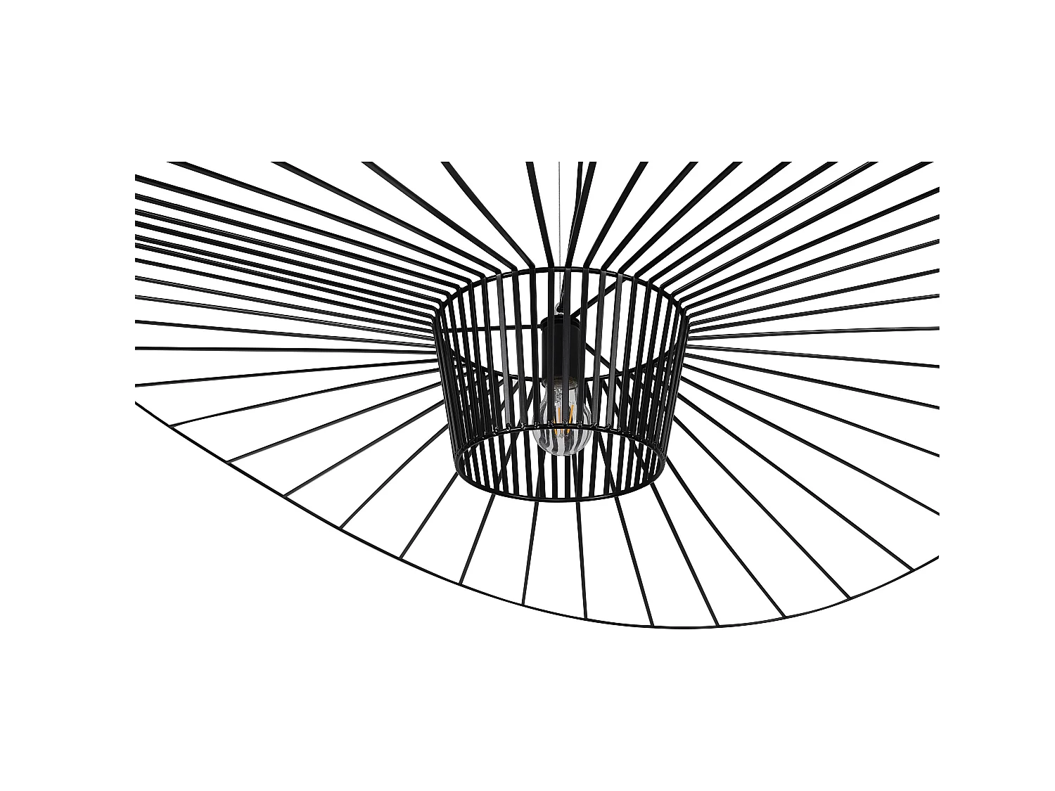 Lampe de Plafond - Lampe Suspendue Design Pamela - 140cm - Vertical Noir