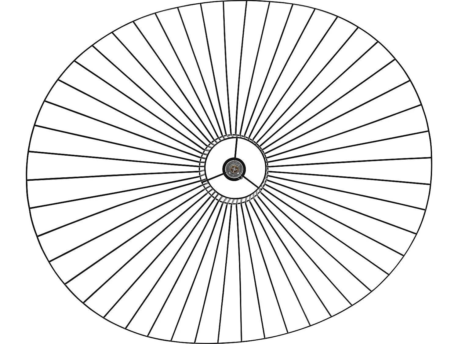 Lámpara de techo - Lámpara Colgante Diseño Pamela - 140cm - Vertical