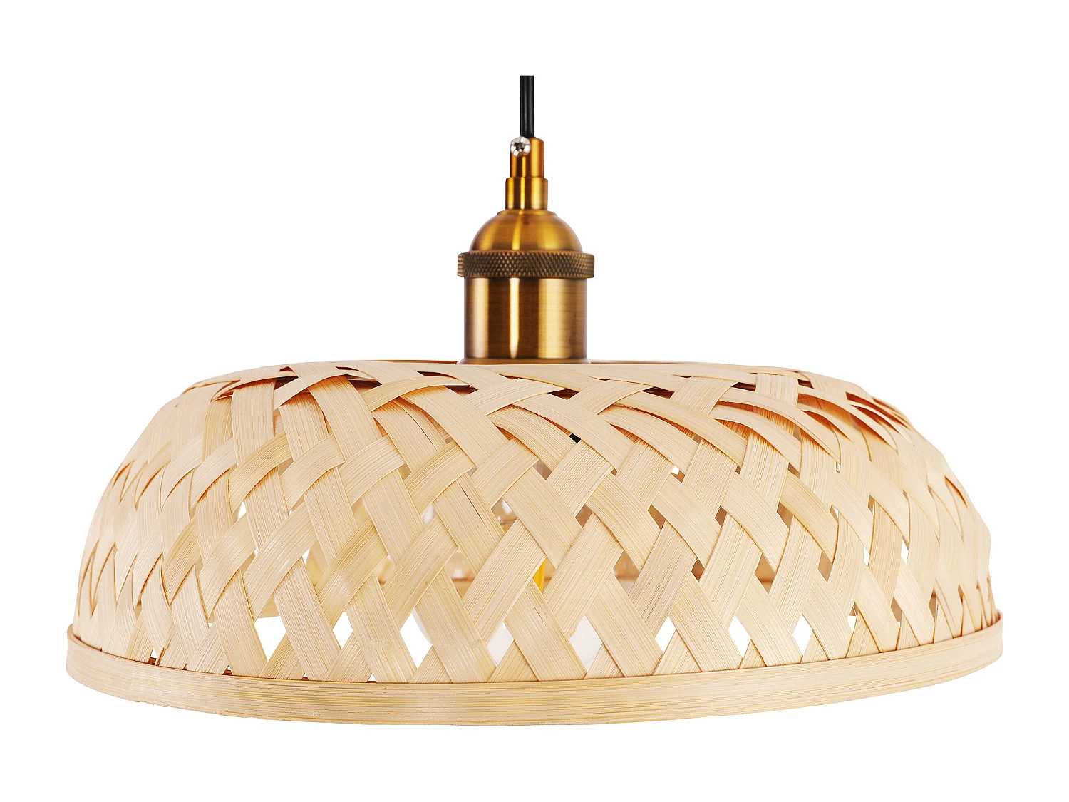 Lampada a soffitto in bambù - Lampada a sospensione in stile Boho Bali - Atria