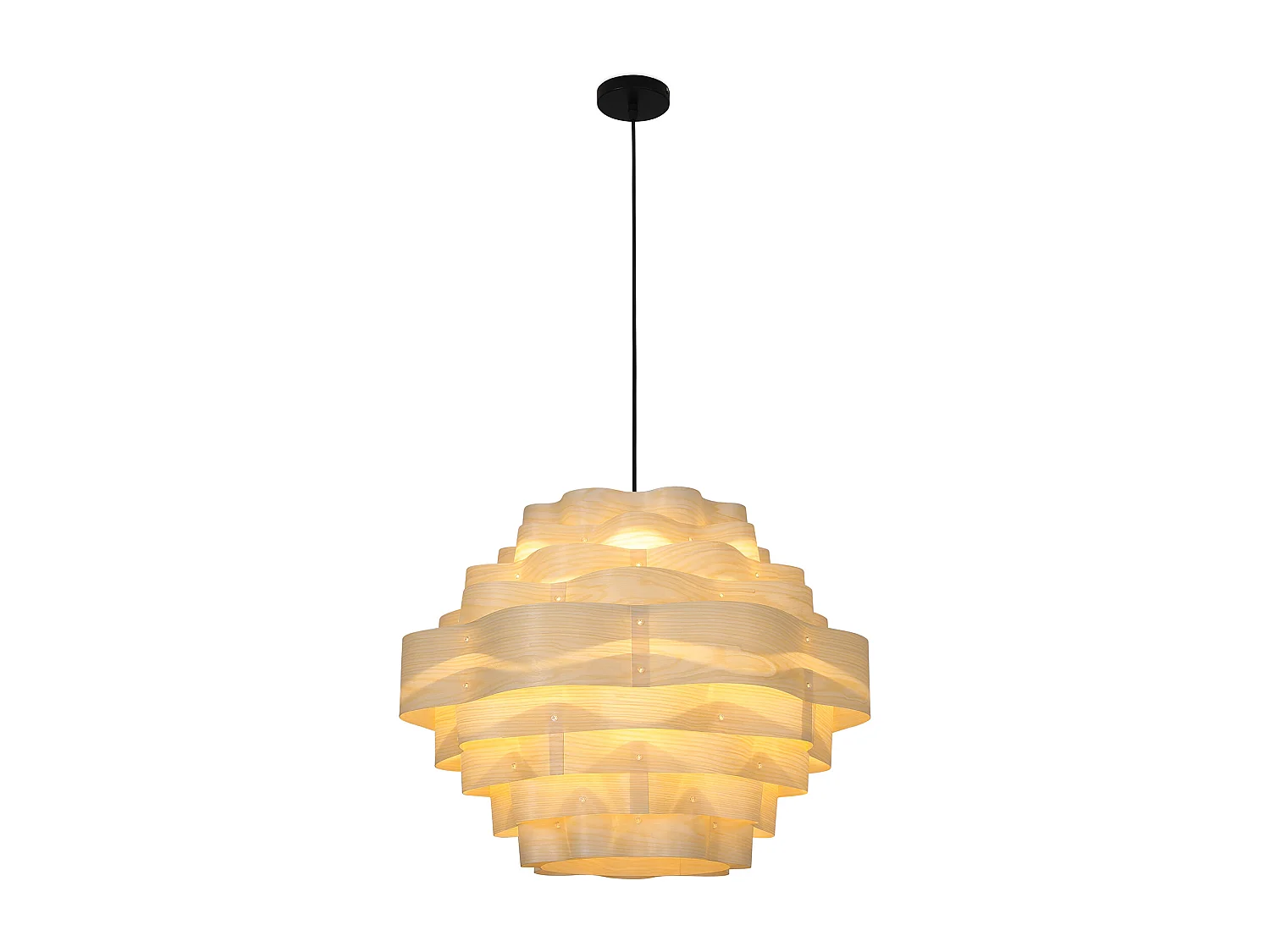 Lámpara de Techo de Madera - Lámpara Colgante Diseño Boho Bali - Aura