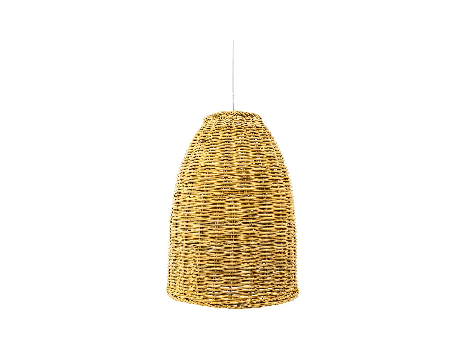 Lampe de plafond en rotin - Lampe suspendue de style boho Bali - Lie Bois naturel