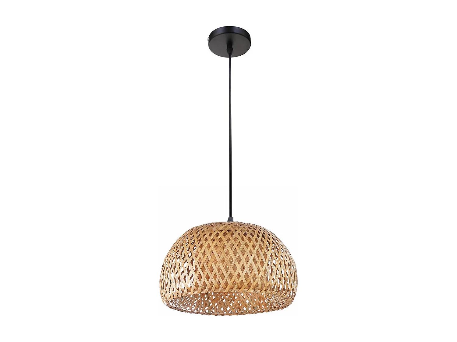 Lampe de plafond en bambou - Lampe suspendue de style Boho Bali - Talli Bois naturel